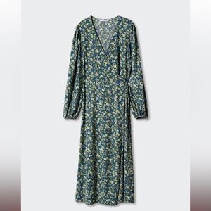 MNG Floral Wrap Dress